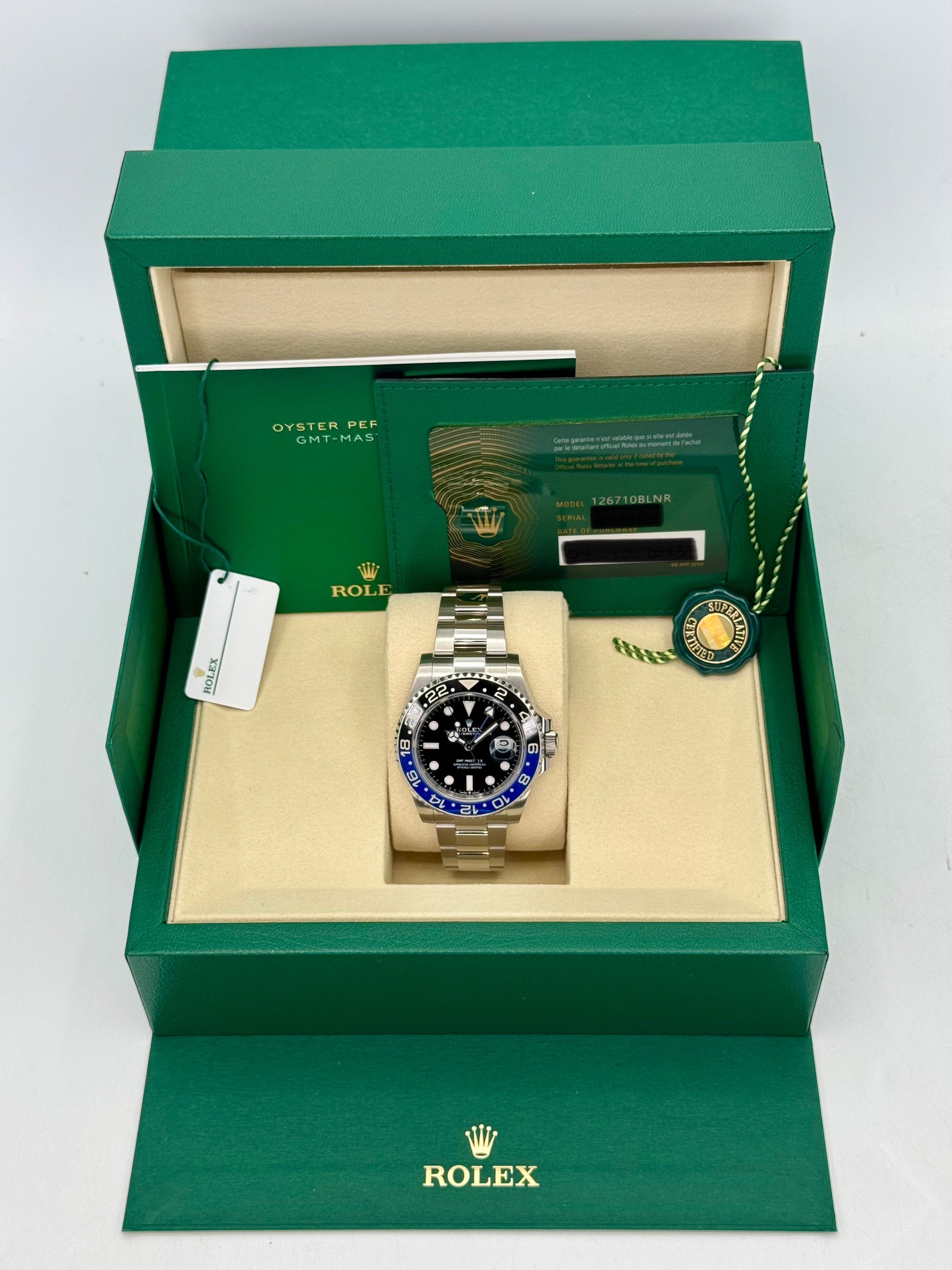 GMT-Master II "Batman" 40mm 126710BLNR Oyster